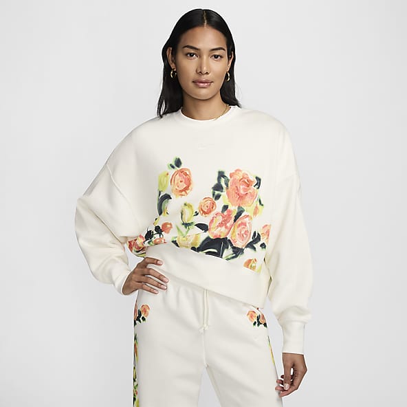 Nike white sweatshirt womens store